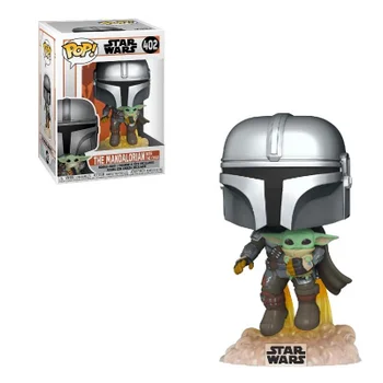 Star Wars The Mandalorian Mandalorian Flying with Jet Funko Pop! Vinyl