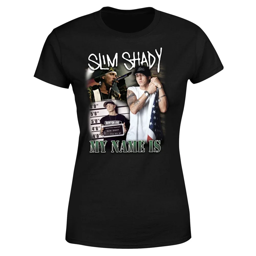 Eminem My Name Is Slim Shady Women's T-Shirt - Black - 3XL Image 1