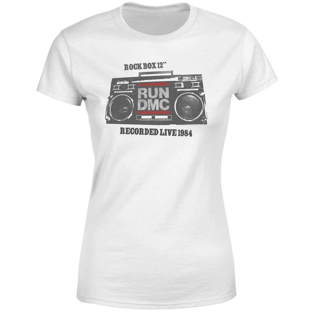 Run DMC Recorded Live 1984 Women's T-Shirt - White - 3XL Image 1