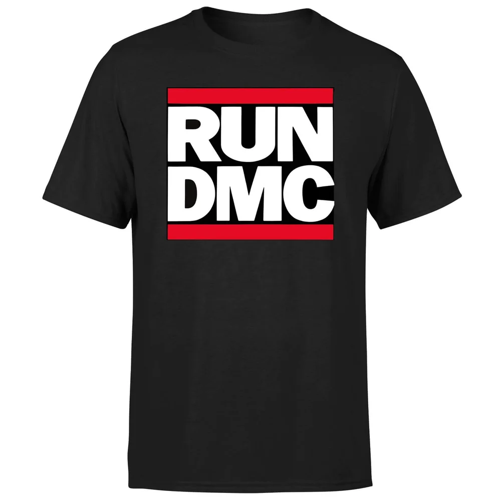 Run DMC Logo Men's T-Shirt - Black - 3XL Image 1