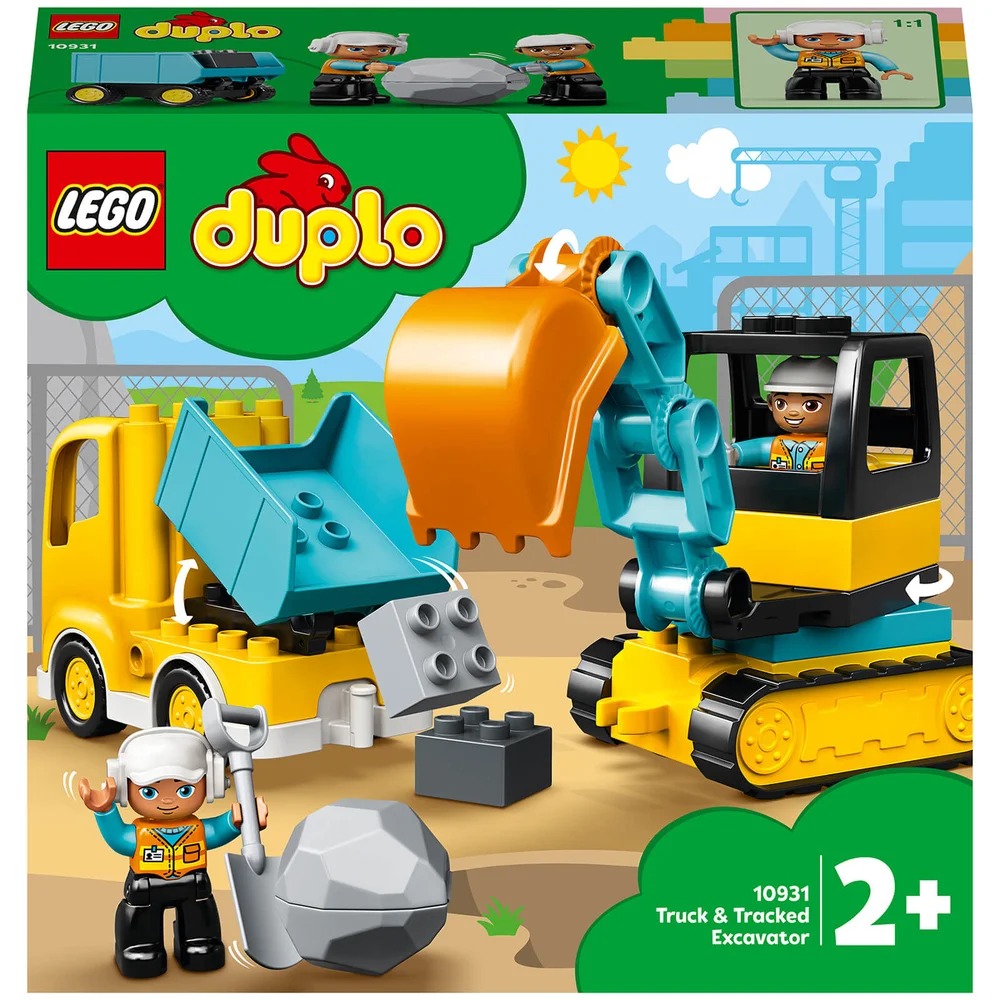 LEGO DUPLO Town: Truck & Tracked Excavator Toy (10931) Image 1