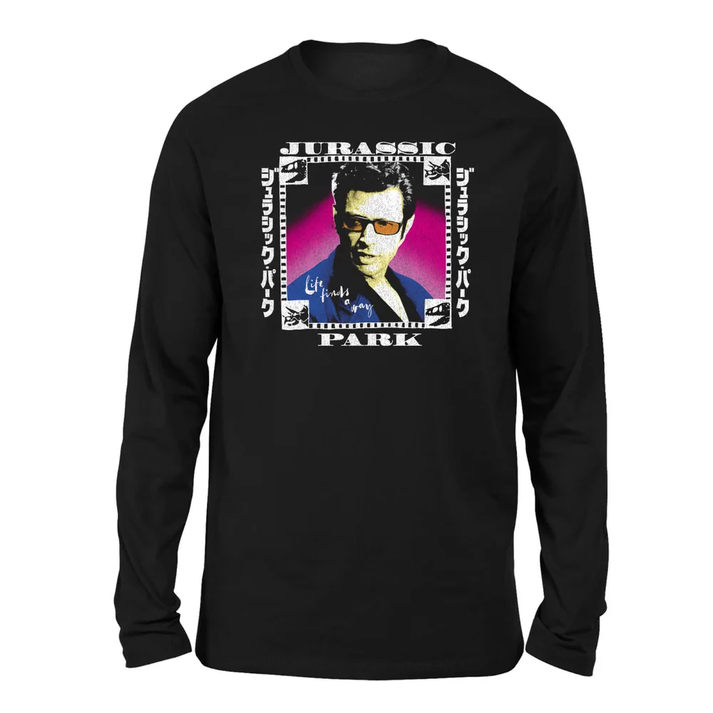Jurassic Park Jeff Unisex Long Sleeve T-Shirt - Black - S Image 1