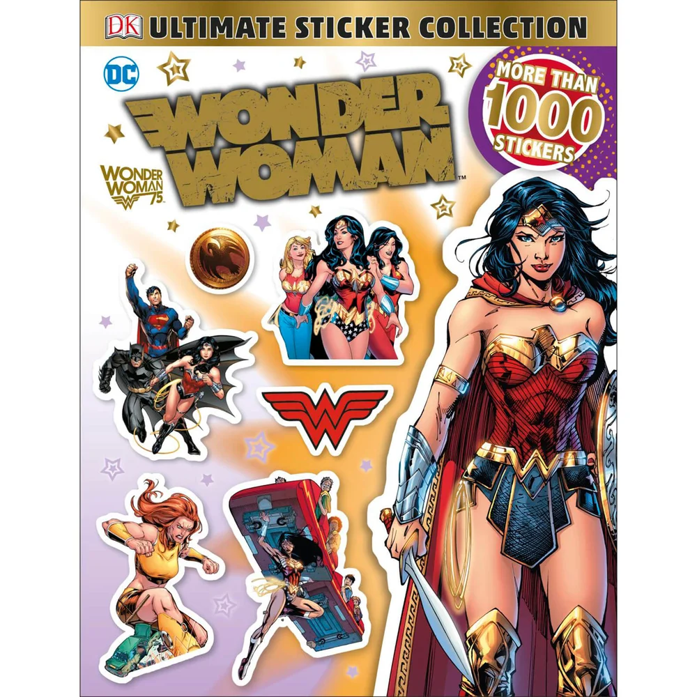 DK Books DC Wonder Woman Ultimate Sticker Collection Paperback Image 1