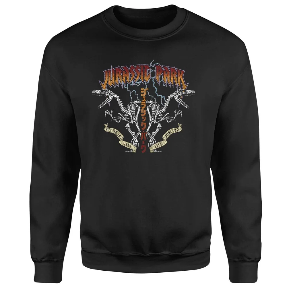 Jurassic Park Raptor Twinz Sweatshirt - Black - S Image 1