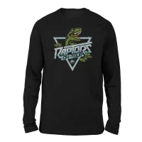 Jurassic Park Raptors On Tour Stroke Unisex Long Sleeved T-Shirt - Black - undefined undefined
