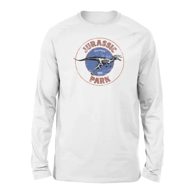 Jurassic Park Jurassic Target Unisex Long Sleeved T-Shirt - White