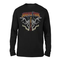 Jurassic Park Raptor Twinz Unisex Long Sleeved T-Shirt - Black - undefined undefined