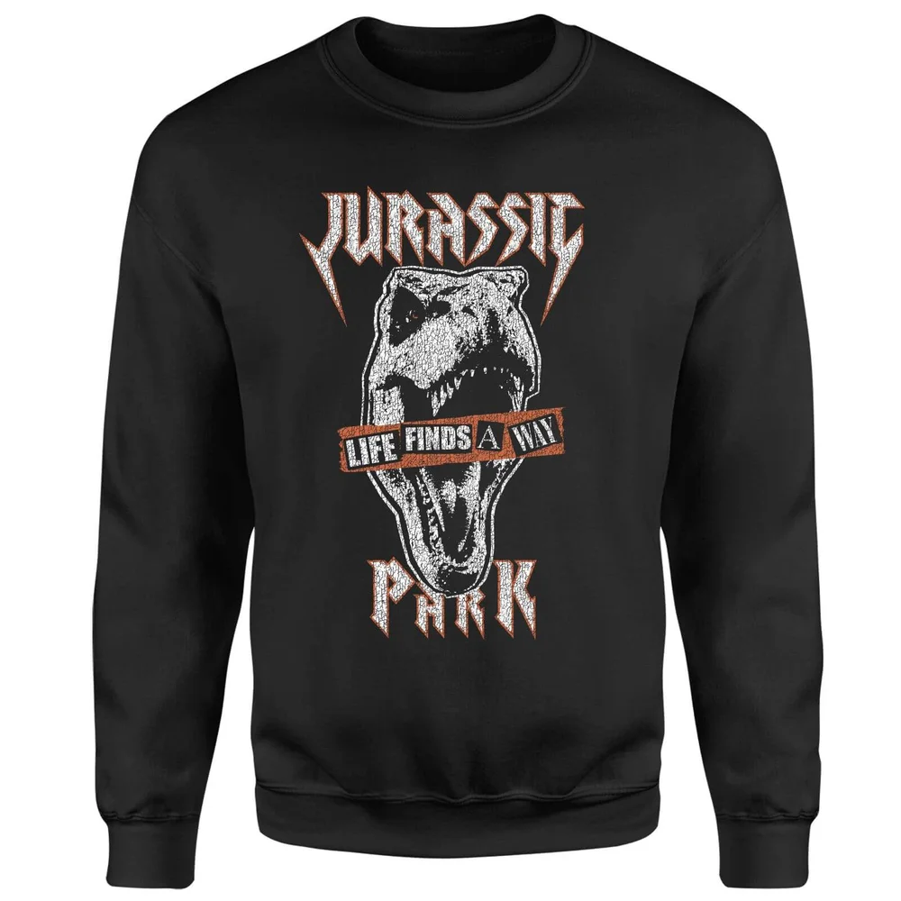 Jurassic Park Rex Punk Sweatshirt - Black - S Image 1