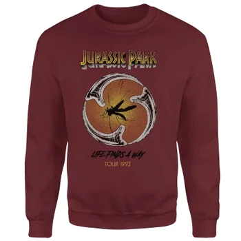 Jurassic Park Life Finds A Way Tour Unisex T-Shirt - Burgundy
