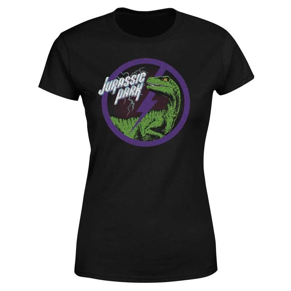 Jurassic Park Raptor Bolt Women's T-Shirt - Black - S Image 1