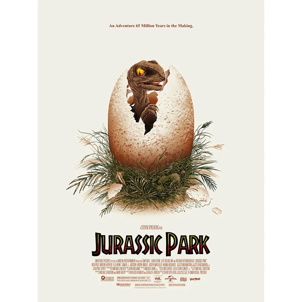 Jurassic Park Screenprint by Doaly Image 1