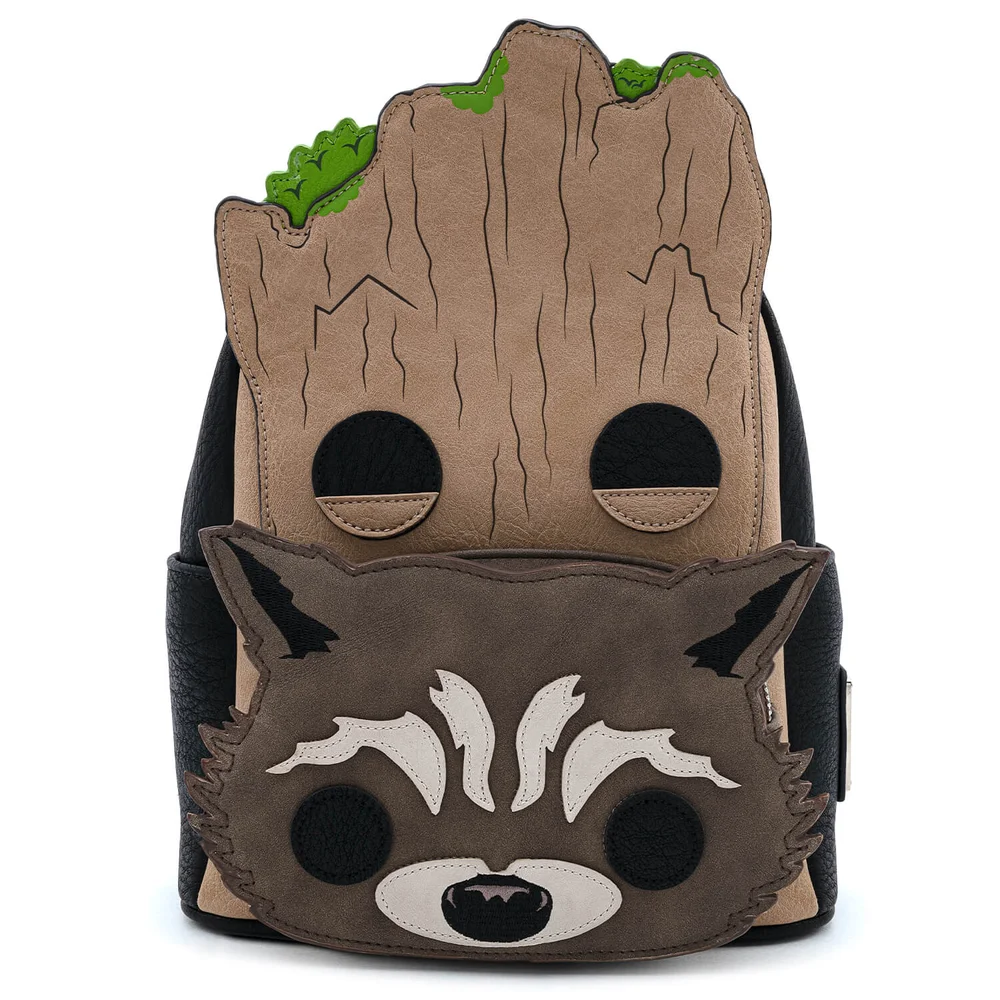 Loungefly Pop By Marvel Groot And Rocket Mini Backpack Image 1