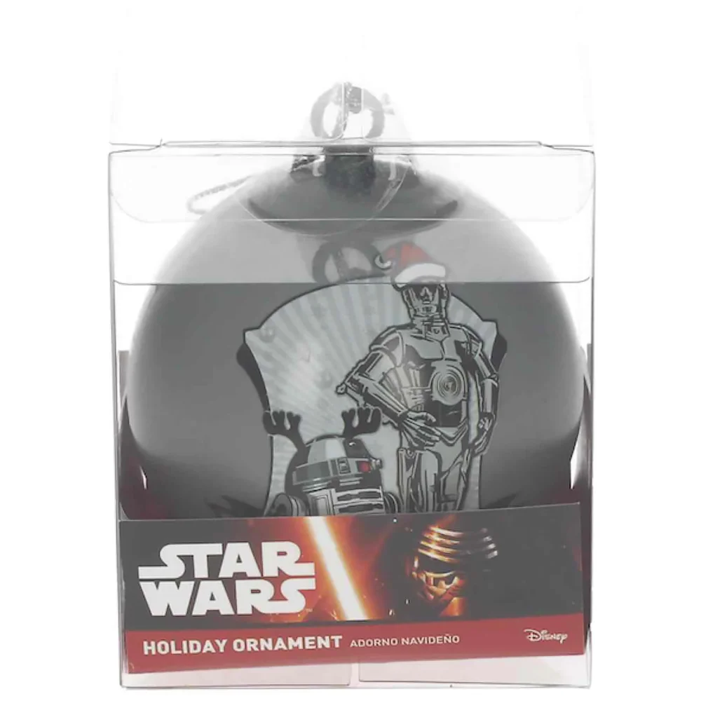 Star Wars Christmas Bauble - R2 D2 and C 3PO Happy Holidays Image 1