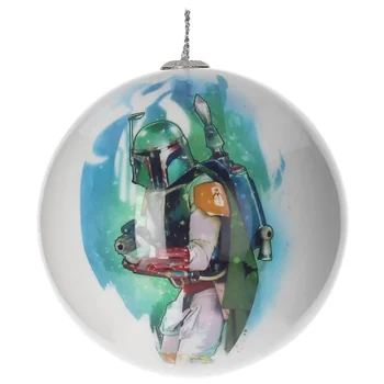 Star Wars Christmas Bauble - Boba Fett and Logo