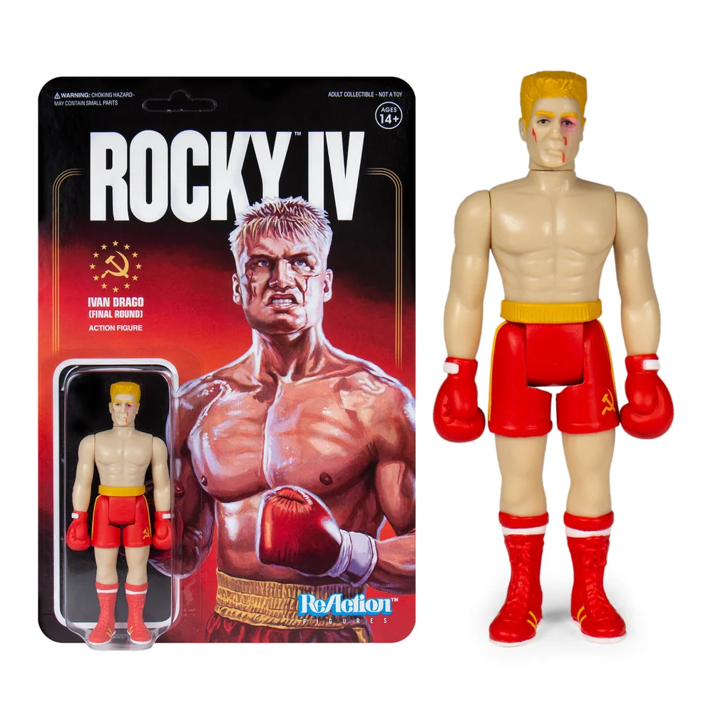 Super7 Rocky ReAction Figure - Ivan Drago (Beat-Up) Action Figure Image 1