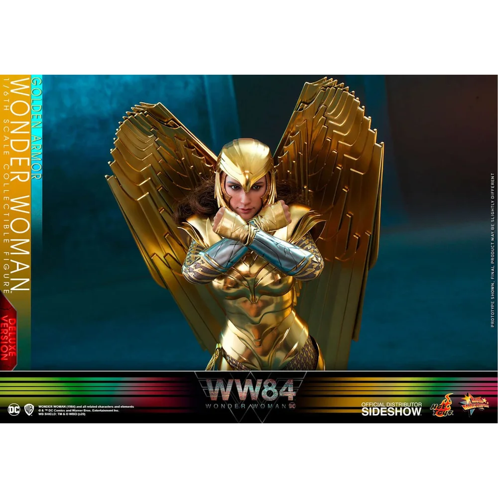 Hot Toys Wonder Woman 1984 Movie Masterpiece Action Figure 1/6 Golden Armor Wonder Woman (Deluxe) 30cm Image 1