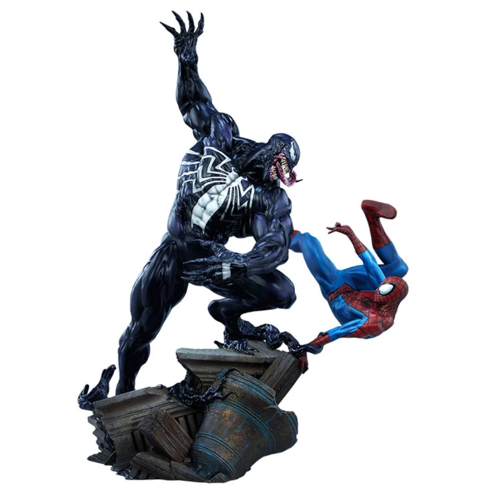 Sideshow Collectibles Marvel Maquette Spider-Man vs Venom 56 cm Image 1
