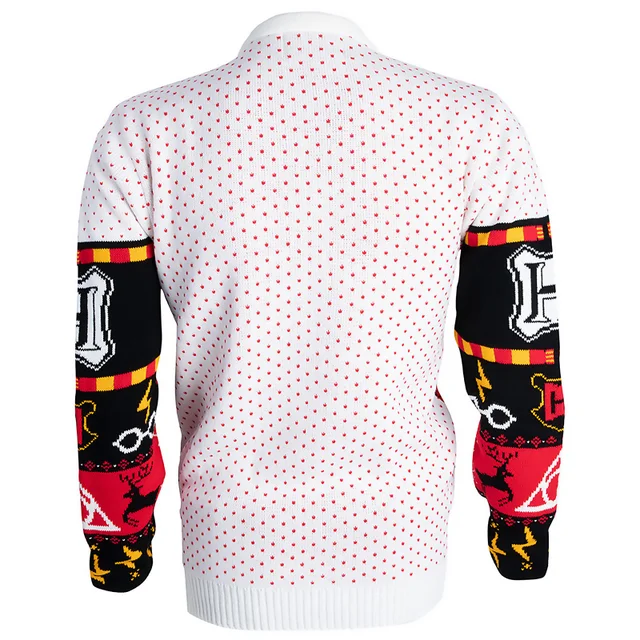 Harry Potter Hogwarts Christmas Knitted Jumper - Red