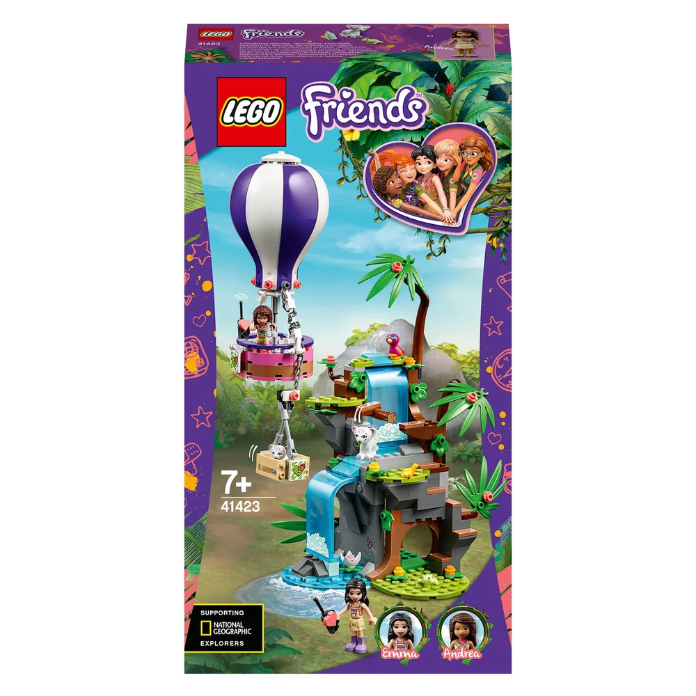LEGO Friends: Tiger Hot Air Balloon Jungle Rescue Set (41423) Image 1