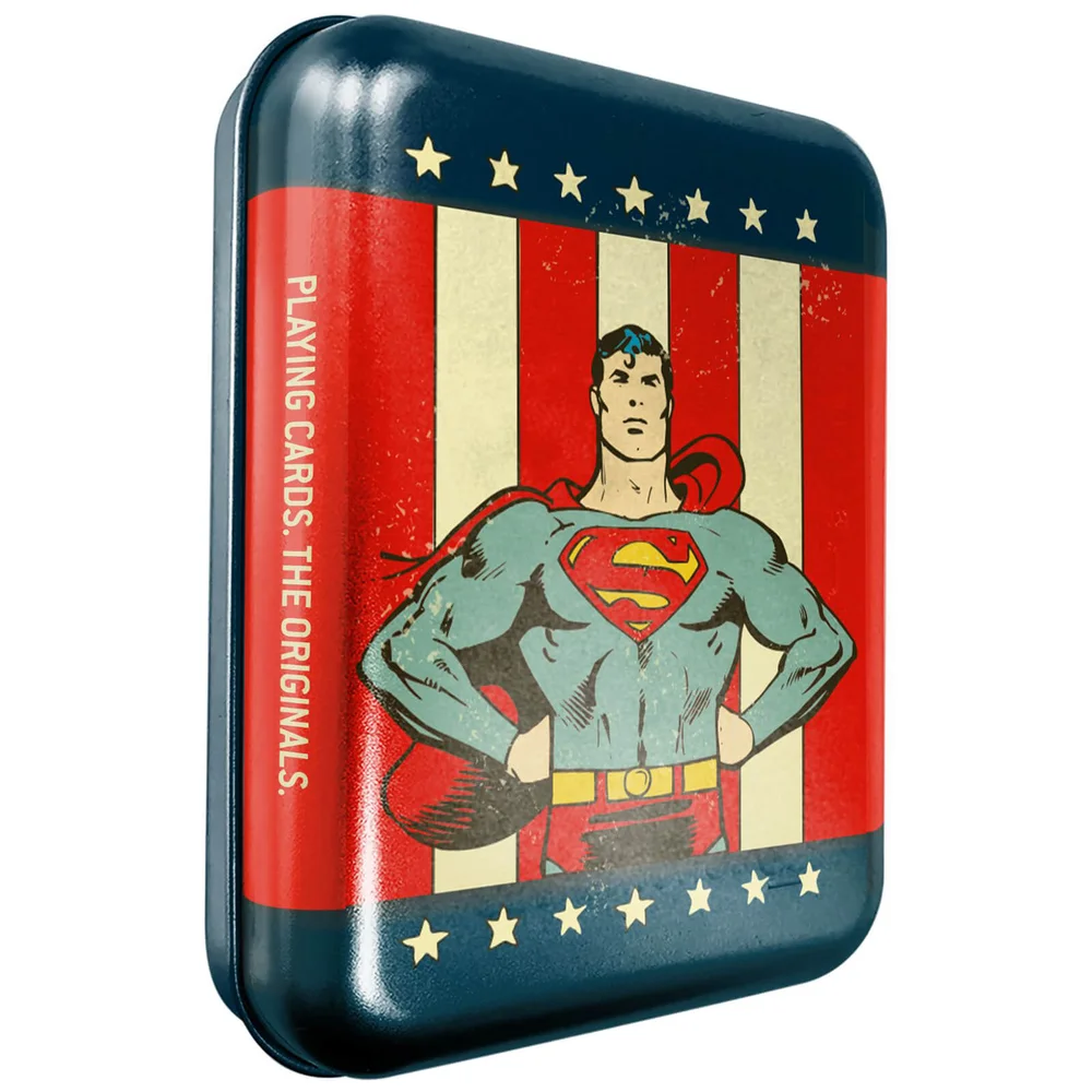 DC Superman Collector Playing Cards & Tin Image 1