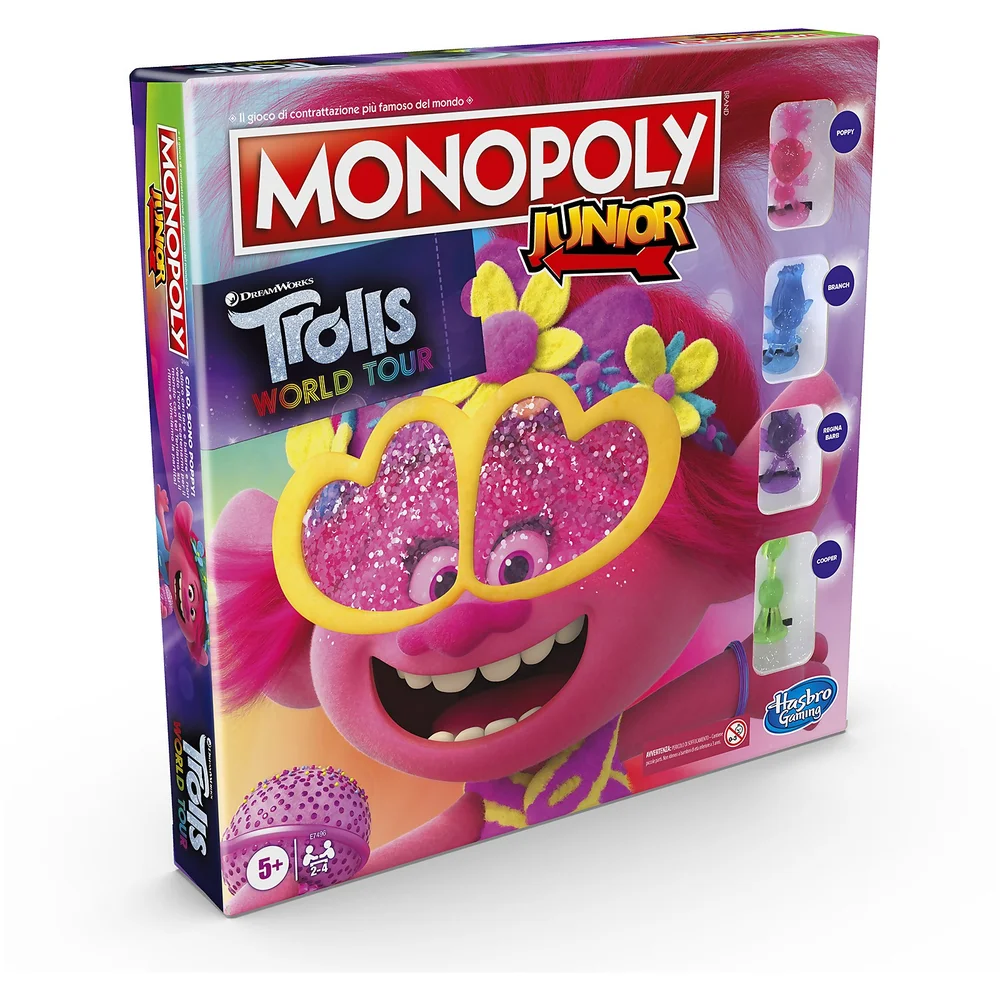 Monopoly Junior Trolls Board Game Image 1