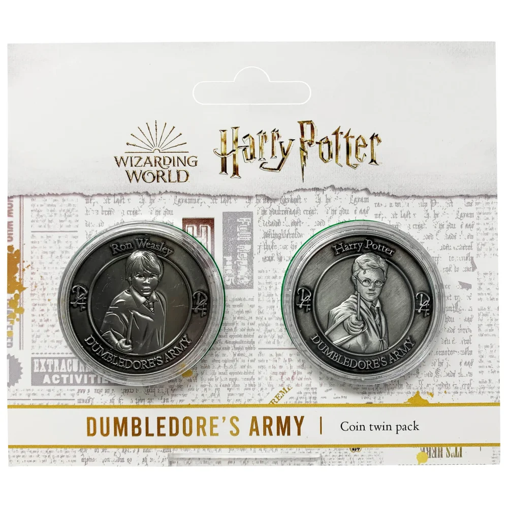 Harry Potter Dumbledore Army Collectible Coin Set : Harry and Ron Image 1