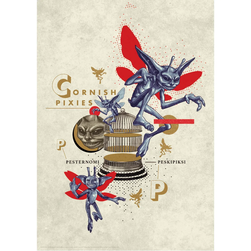 Harry Potter Premium Limited Edition Art Print : Pixies Image 1