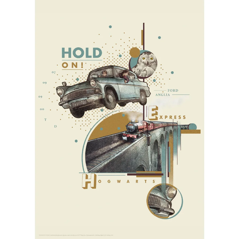 Harry Potter Premium Limited Edition Art Print: Weasley's Car Image 1