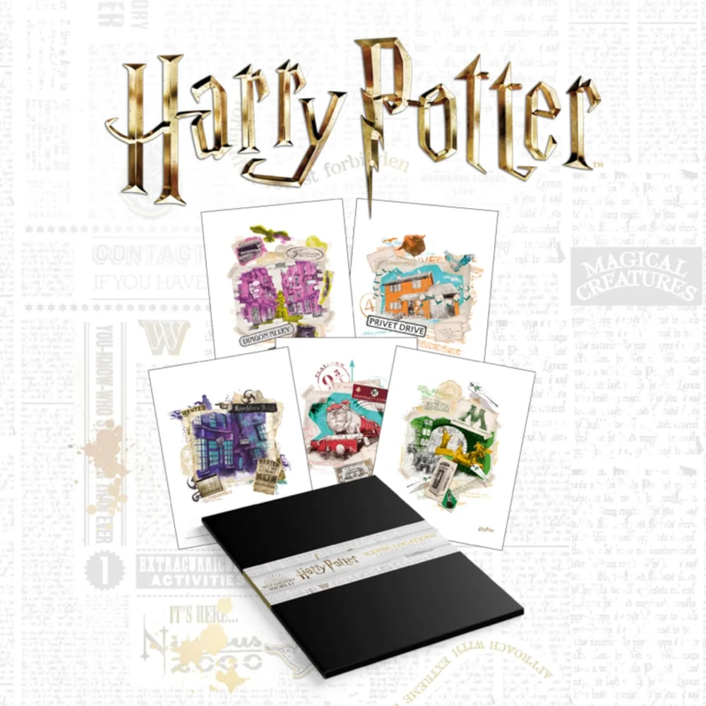 Harry Potter Premium Lithograph Set of 10 Art Prints Image 1