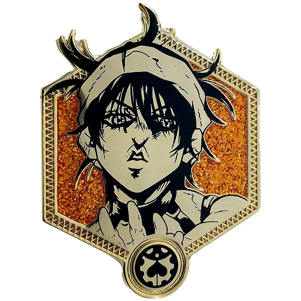 Jojo's Bizarre Adventure Golden Narancia Enamel Pin Image 1