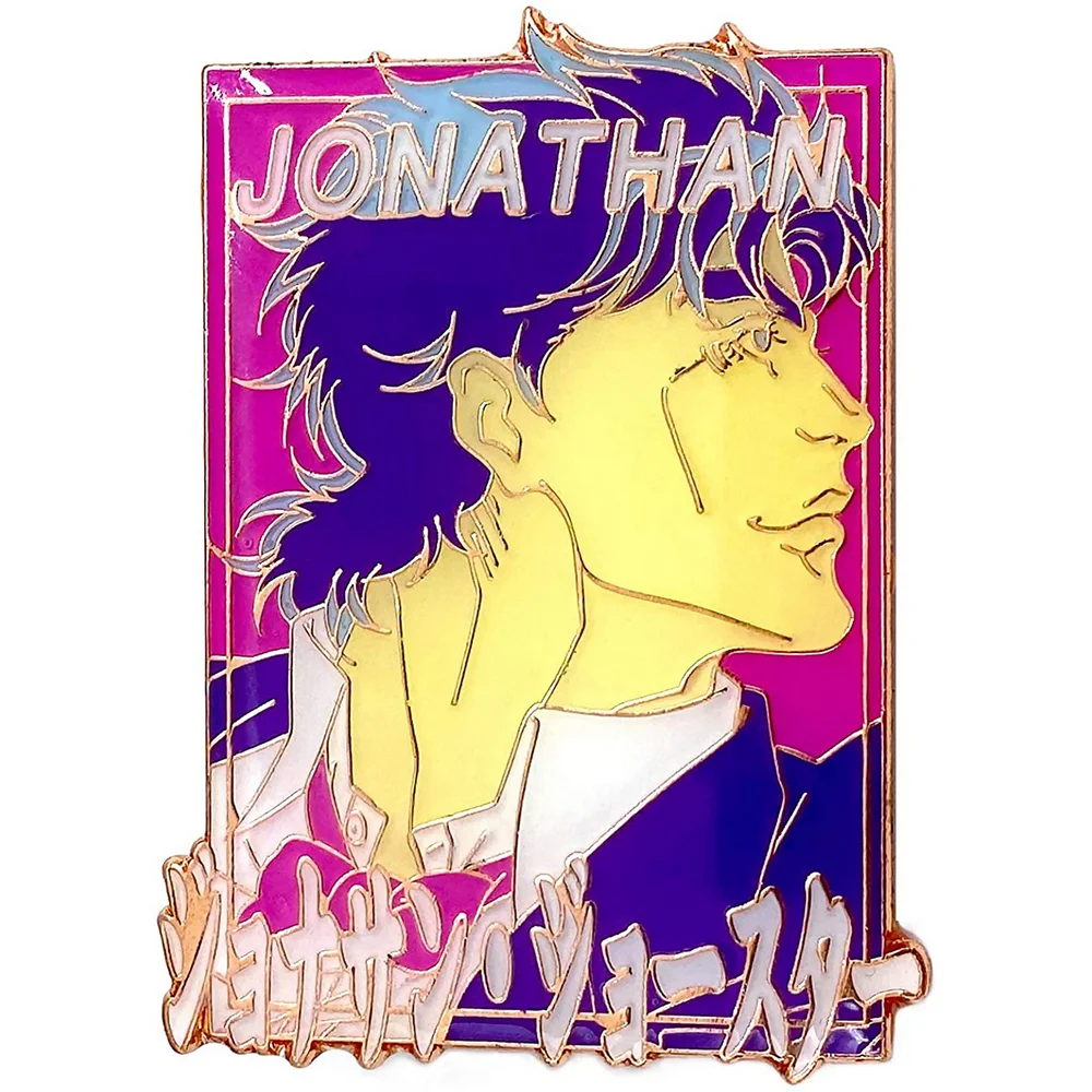 Jojo's Bizarre Adventure Pastel Jonathan Enamel Pin Image 1