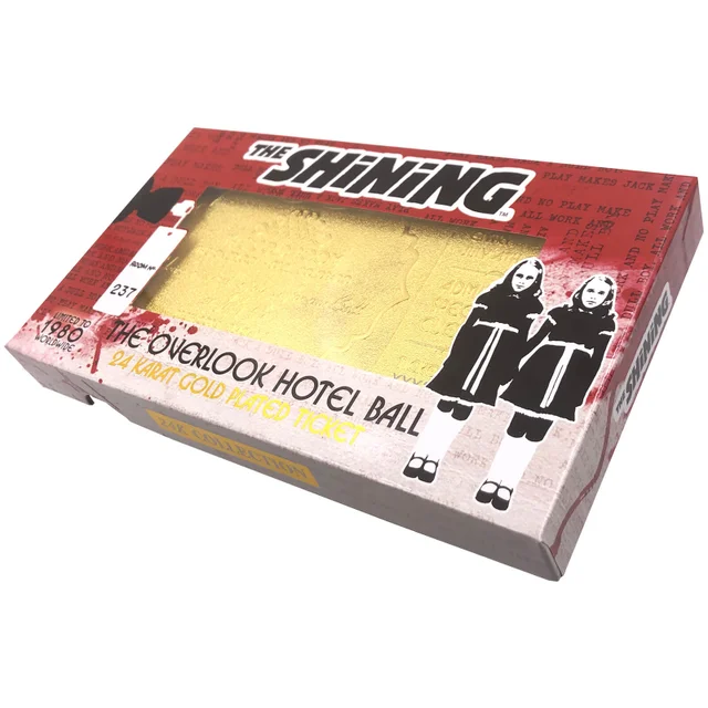 The Shining 24k Gold Plated Gold Room Ball Limited Edition Replica Ticket - Zavvi Exclusive