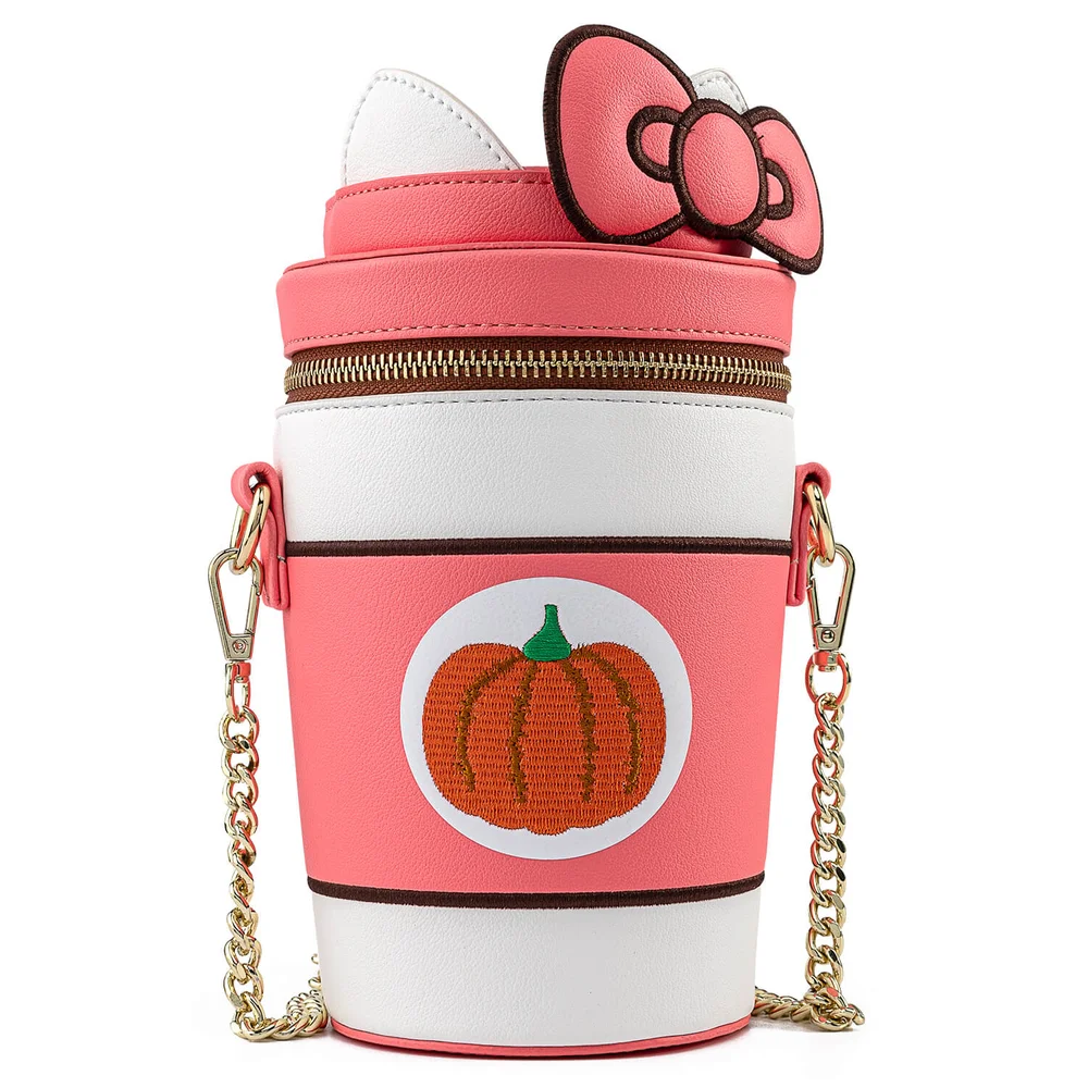 Loungefly Hello Kitty Pumpkin Spice Kitty Cup Crossbody Bag Image 1