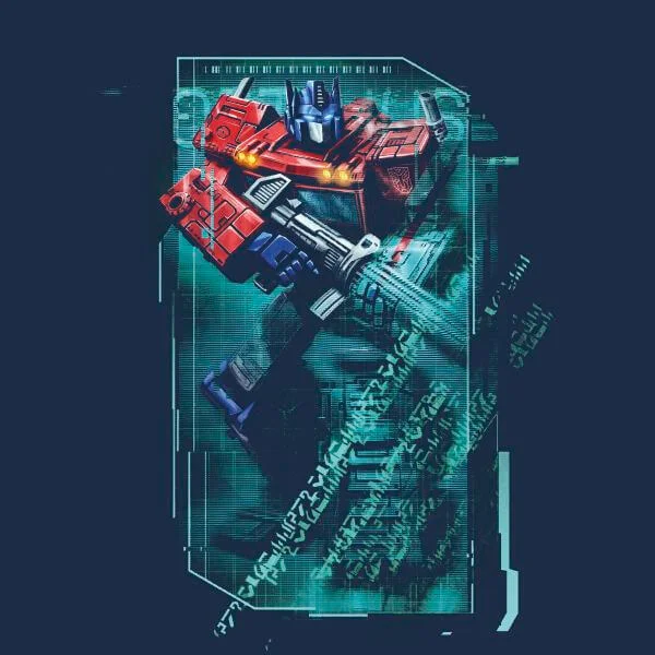 Transformers Optimus Prime Tech Women's T-Shirt - Navy