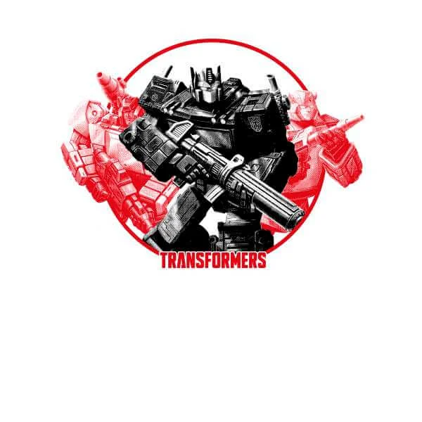 Transformers Earthrise Retro Unisex Ringer T-Shirt - White / Red