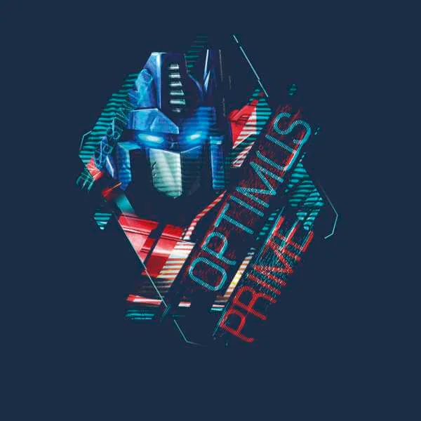 Transformers Optimus Prime Glitch Unisex T-Shirt - Navy