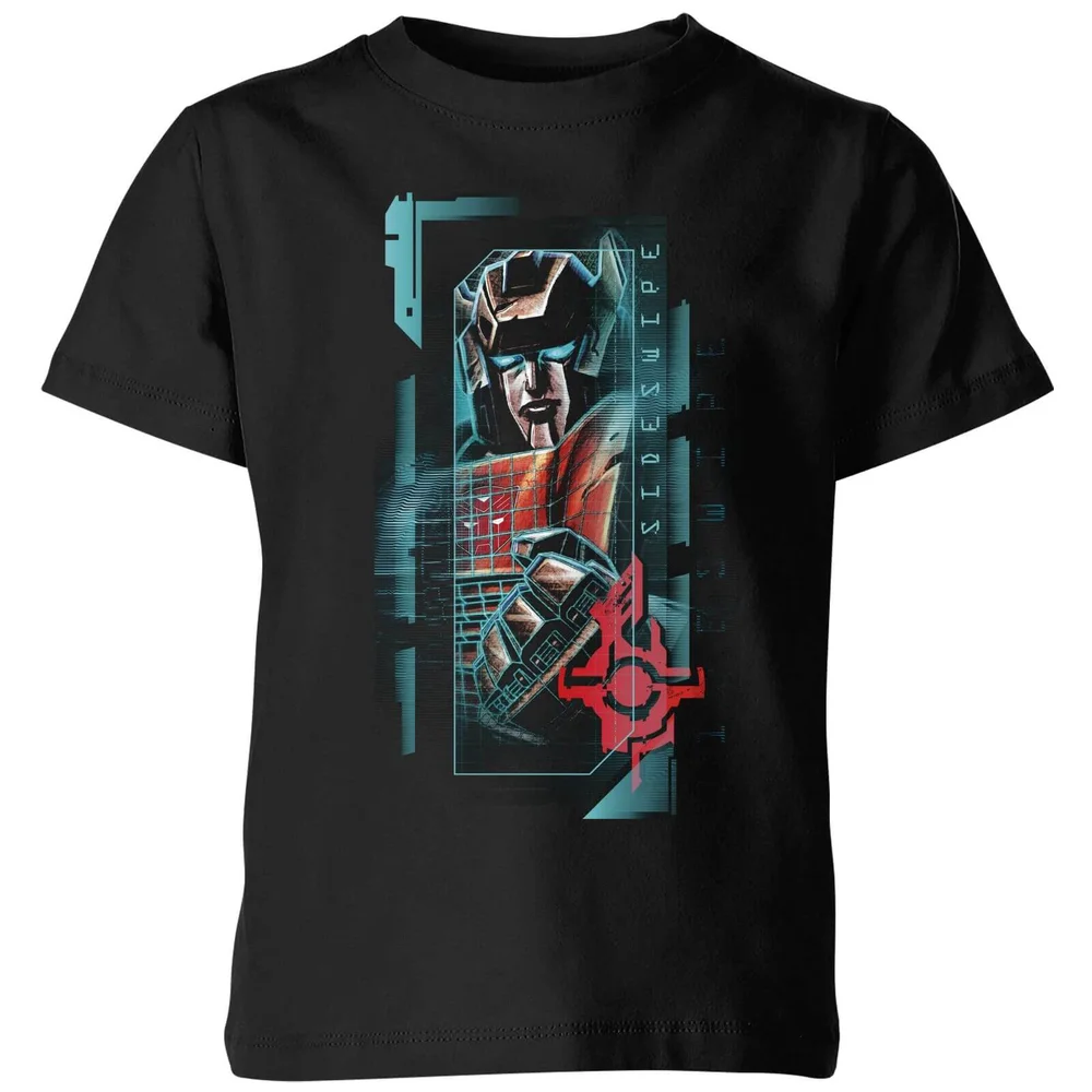 Transformers Sideswipe Glitch Kids' T-Shirt - Black - 3-4 Years Image 1