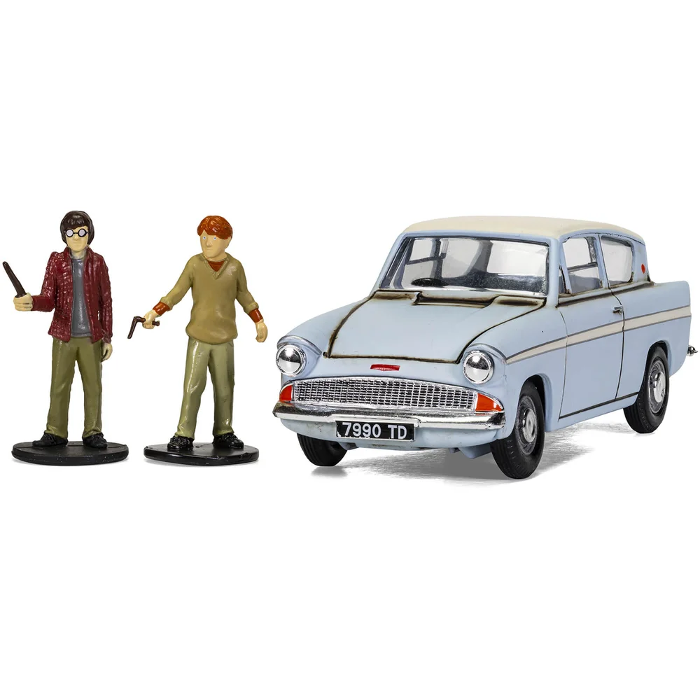 Harry Potter Enchanted Ford Anglia w/Harry and Ron figures Model Set - Scale 1:43 Image 1