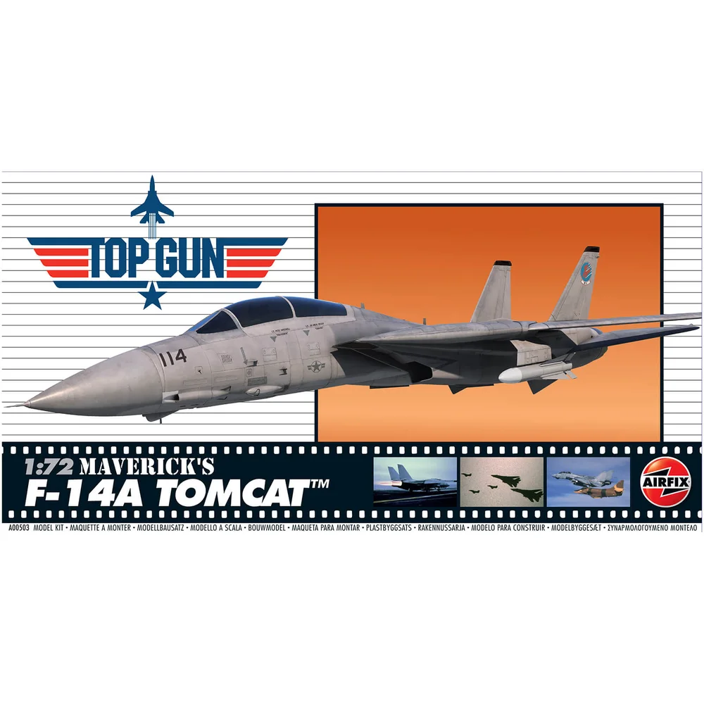 Top Gun Maverick's F-14A Tomcat Plastic Model Kit - Scale 1:72 Image 1