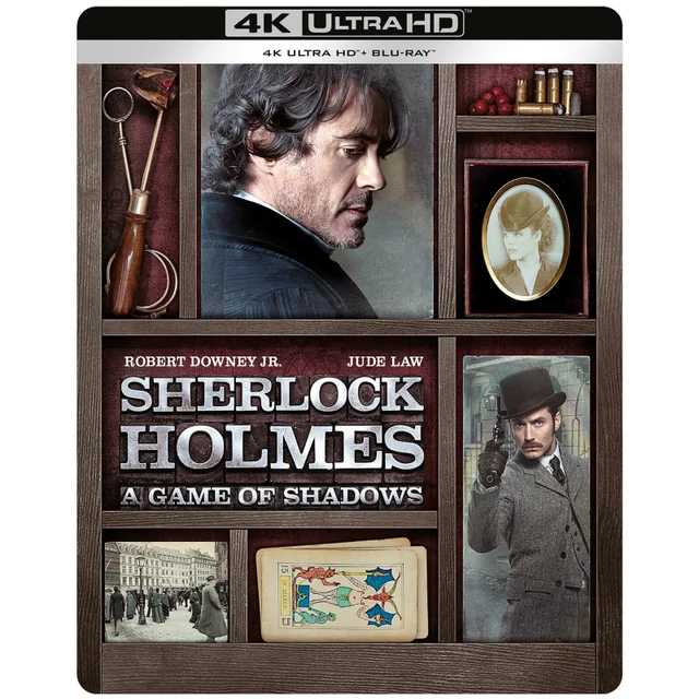 Sherlock Holmes: A Game of Shadows - Zavvi Exclusive 4K Ultra HD Steelbook (Includes 2D Blu-ray)