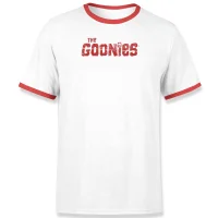 The Goonies Chunk Retro Unisex T-Shirt - White / Red Ringer - undefined undefined