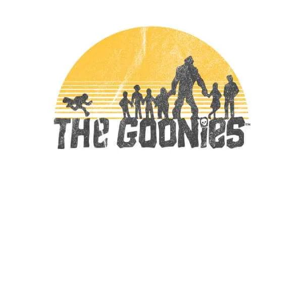 The Goonies Retro Logo Unisex T-Shirt - White / Black Ringer