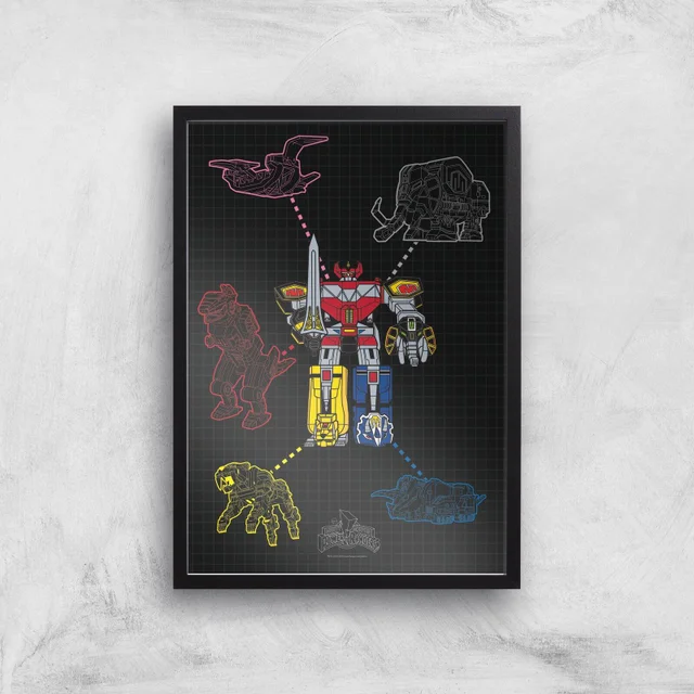 Power Rangers Megazord Giclee Print Giclee Art Print
