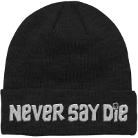 The Goonies Never Say Die Embroidered Beanie - Black - undefined undefined