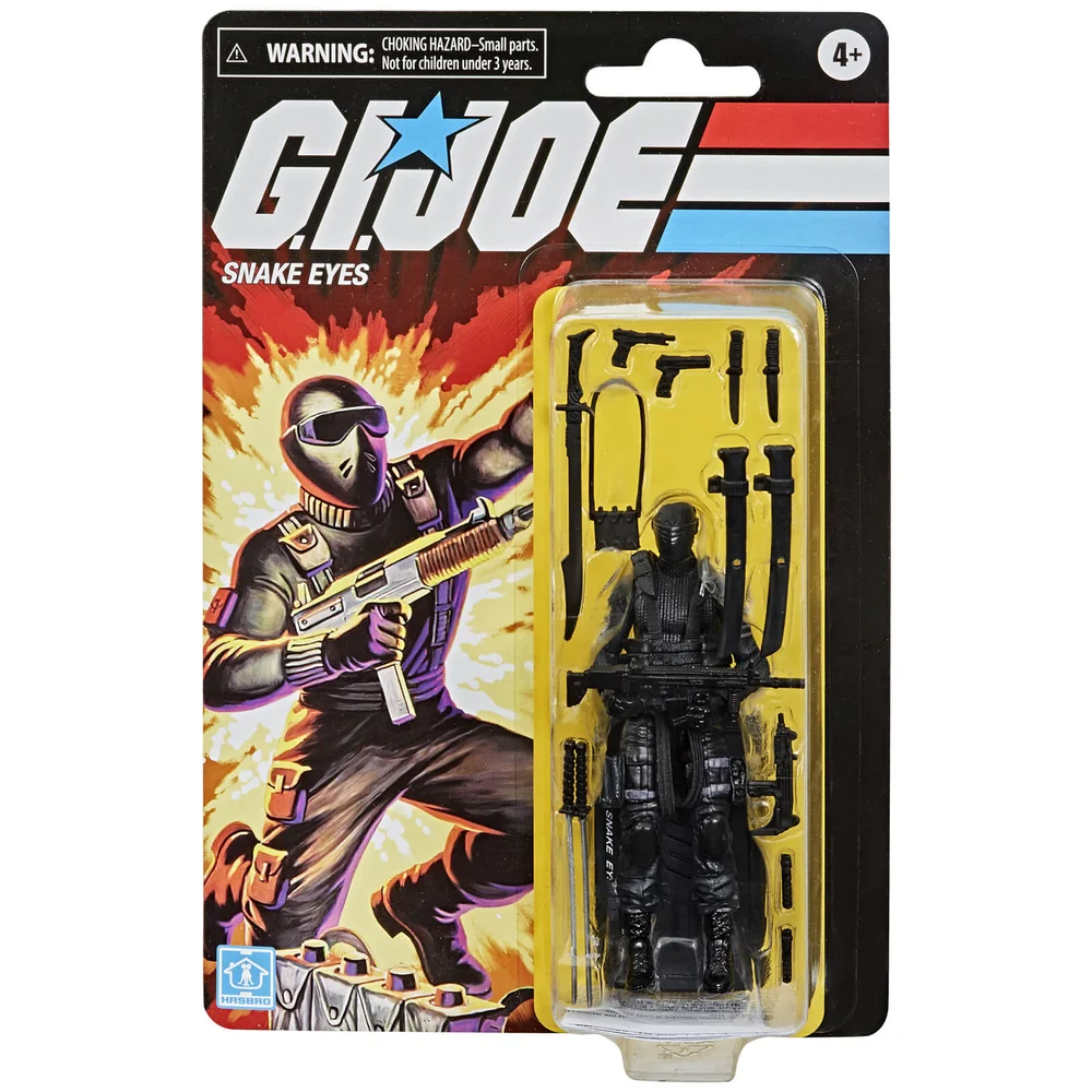 Hasbro GI Joe Retro Collection Snake Eyes Action Figure Image 1
