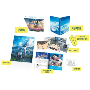 Weathering With You - 4K Ultra HD Deluxe Edition Steelbook (Includes 2D Blu-ray) – 3 Disc Edition