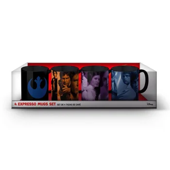 Star Wars Mugs Set Rebels 4pc Espresso Ceramic E8