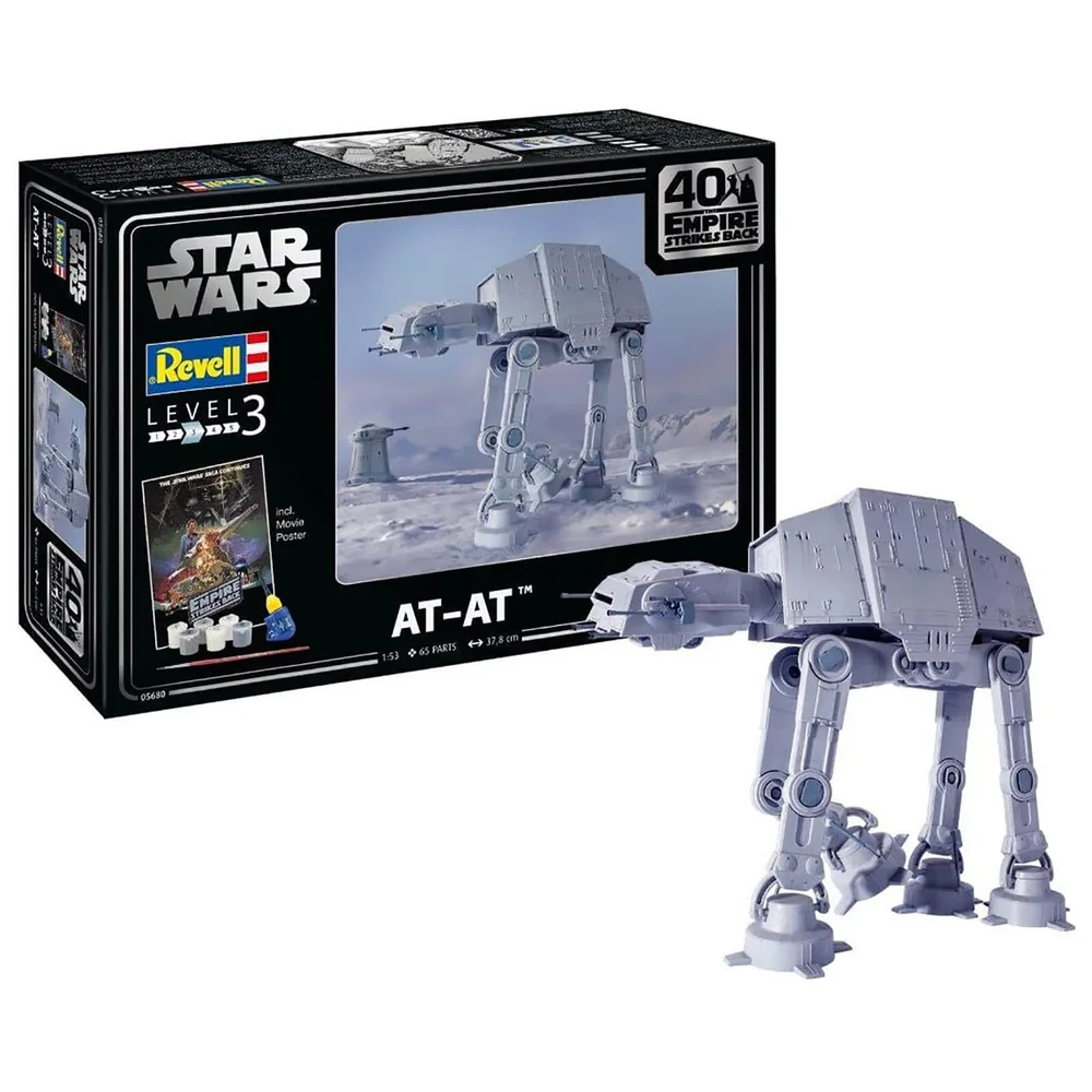 Revell Gift Set - AT-AT (The Empire Strikes Back 40th Anniversary) Model (Scale 1:53) Image 1
