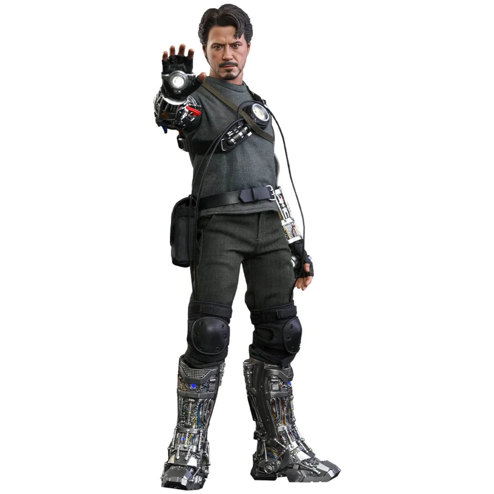Hot Toys Iron Man Movie Masterpiece Action Figure 1/6 Tony Stark (Mech Test Version) 30 cm Image 1