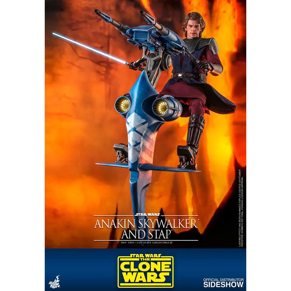 Hot Toys Star Wars The Clone Wars Action Figure 1/6 Anakin Skywalker & STAP 31 cm Image 1